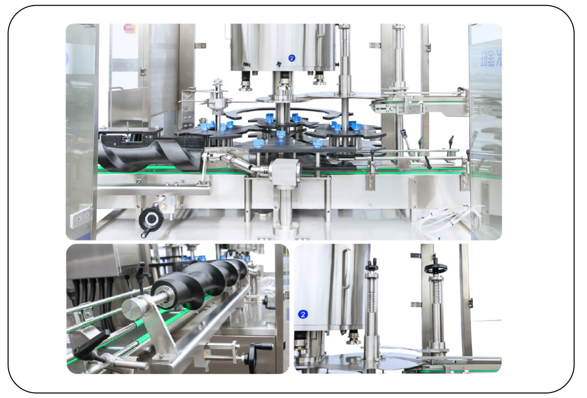 Pesticides 1-5L Drum Eight Head Automatic Rotary Capping Machine