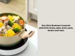 Heavy Duty Aluminum Casserole With Non Stick Interior