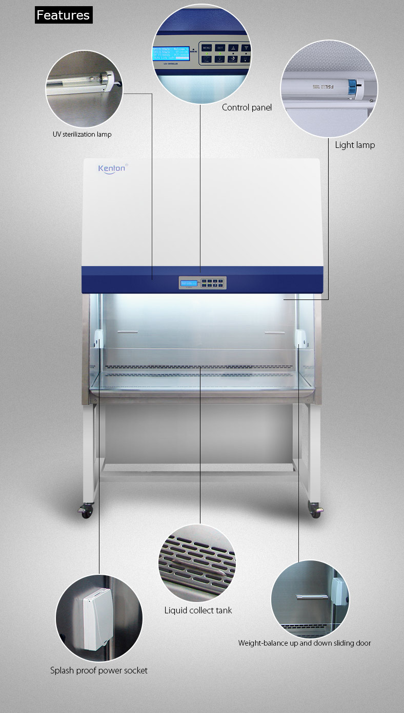 Modern Laboratory Biological Safety Cabinet Class Il Laminar Flow Cabinets