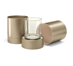 China Elegant air - proof gold stamping Paper Tube Packaging Box For Cap / Mug wholesale