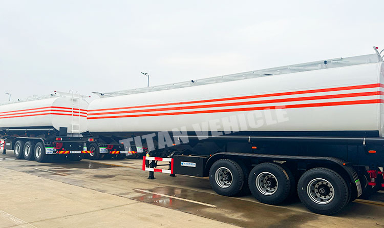 3 Axle 45000 Liters Semi Trailer Fuel Tank Diesel Fuel Tanker Trailer Oil Petrol Tanker