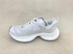 White Crossover Strap Sport Shoes Comfort Heightening Women Sneakers