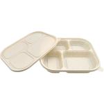 4 Compartment Disposable Container Rectangular Take Away Box 1250ML 1100ML
