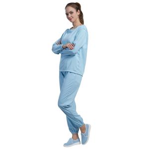 China Laboratory Medical ESD Anti Static Garments Turndown Collar Coat wholesale