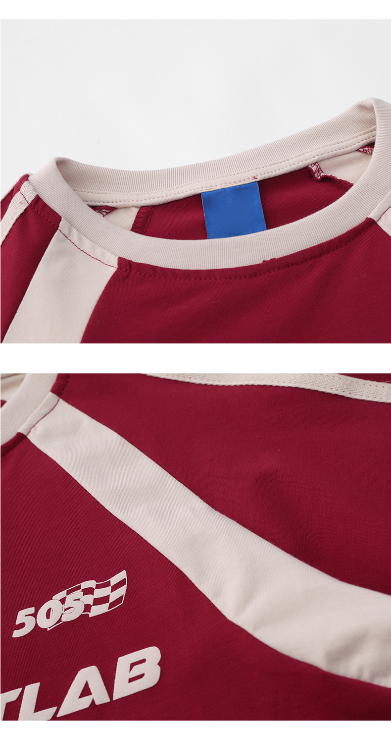 Weaving Method Knitted Y2K Style Custom Vintage Girls Letter 3D Screen Puff Print T-Shirts