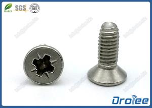 China Pozi Drive Flat Head Thread Forming Screws Trilobuar Thread Stainless 410/304-316 wholesale