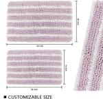 Pile Height 1.5cm 1600GSM Anti Slip Bath Mat Chenille Bath Mat