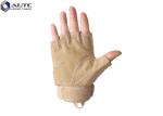 Custom Military Tactical Gloves Half Finger Airsoft Cycling Polyester Material