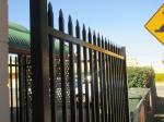 Quality Galvanized Tubular Steel Fencing stain black interpon Powder Anti UV