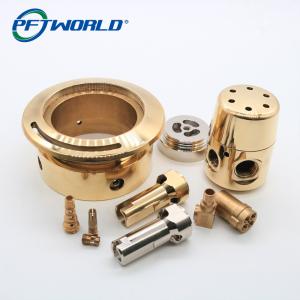 China OEM CNC gold plated brass machining parts wholesale