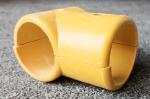 FRP Fence Pipe Connector Elbow Base Three Way Yellow SMC Fittings