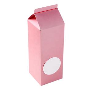 China Custom Kraft Paper Corrugated Cardboard Printing Pink Milk Carton Packaging Boxes wholesale