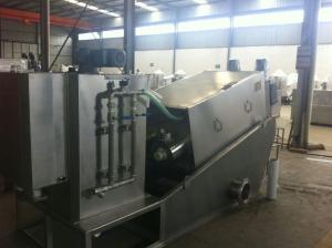 China Stainless Steel Multi Disc Fully Automatic Filter Press For Waste Water Plant 2000 - 10000 Mg/L wholesale