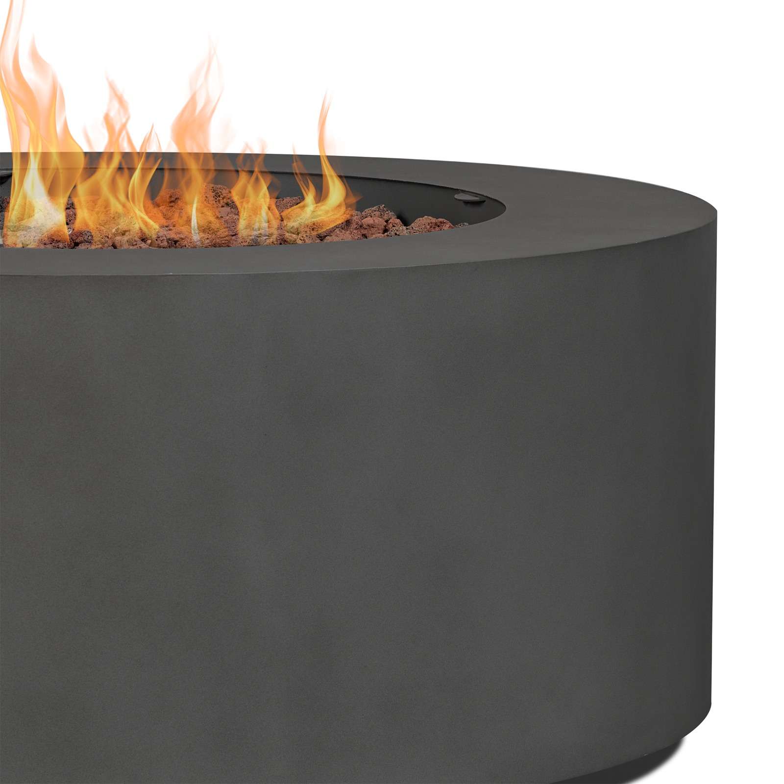 Outdoor Propane Gas Fire Pit Table with 36"L x 36"W x 15"H Size and Smokeless Design