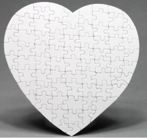 China Sublimation Heart Shape Spell picture wholesale
