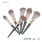 OEM 16 Pieces Cosmetic Rose Gold Makeup Brushes With Vegan Hair