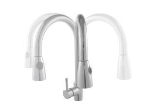 China Brass Single Handle Kitchen Faucet Mixer Taps Contemporary Style wholesale