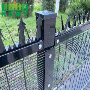 China 4.0mm PVC Coated Anti Climb 358 Security Fencing Black wholesale