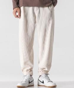 China Small Moq Clothing Manufacturers Chenille Sweatpants Men'S Wide Leg Loose Casual Pants wholesale