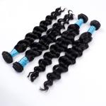 Unprocessed Grade 7A Virgin Hair Wigs 4 Bundles Loose Deep Wave For Black Women