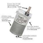 Customizable 12v 5 volt 1300rpm 24v 100rpm 80rpm 1 rpm 10 rpm 5w 3w 20kgcm 1.5nm