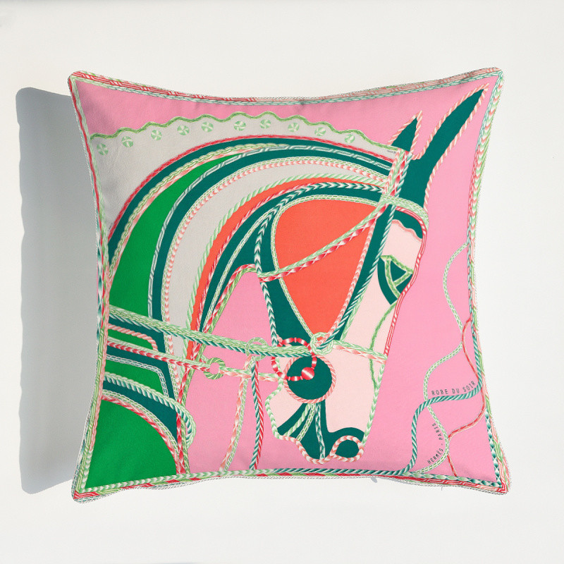 Jacquard Printed Cushion Cover Simple Style Floral Throw Pillow Set