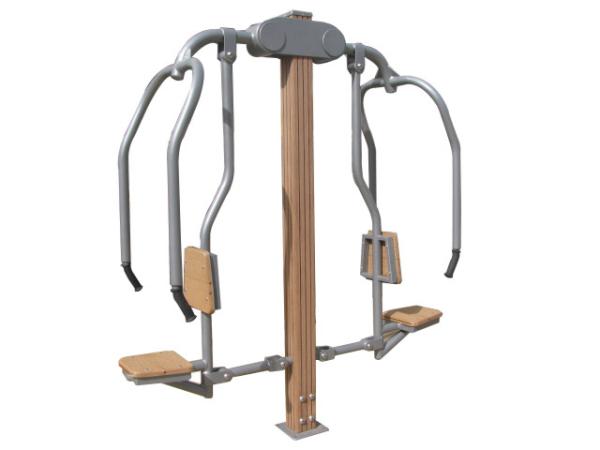 outdoor wooden fitness equipment--WPC Body building park exercise equipment