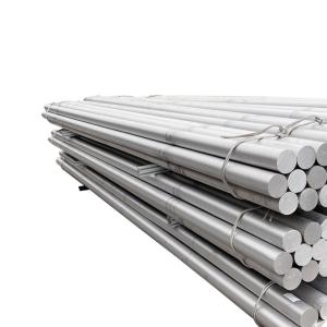 China 1060 Round Solid Aluminum Bar T8 Silver Pure Aluminum Rod 1000 Series wholesale