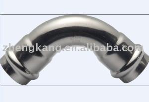 China Stainless Steel Press Fit Plumbing Fittings 90d Elbow Corrosion Resistance wholesale