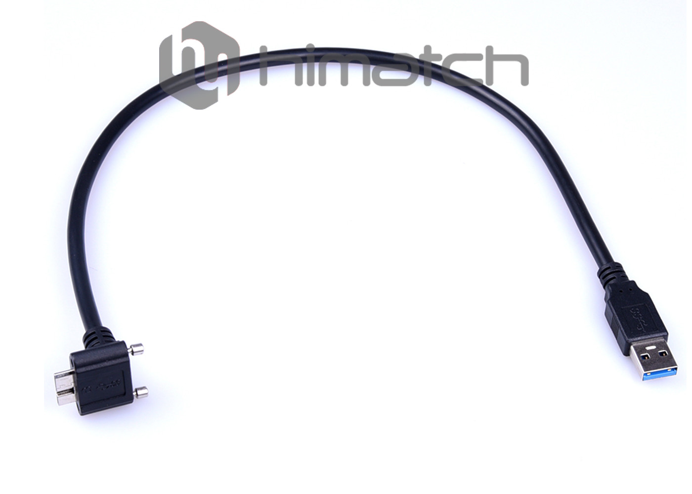 Durable USB 3.0 To Micro USB Cable With Thumbscrew Locking Connector