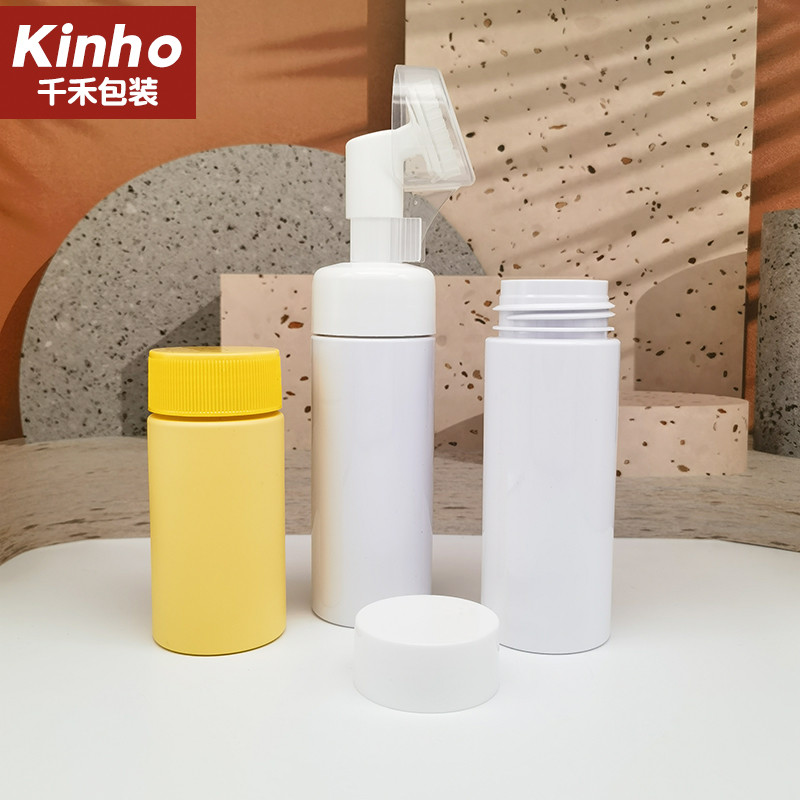 43/410 Plastic Screw Cap Ribbed Smooth For 43mm Foam Bottle Refillable Package