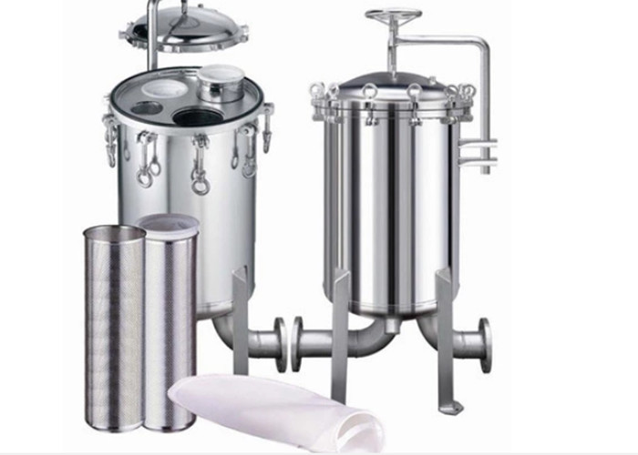 V Clamp Hinged SS Micron Filter Housing Size Customized For Water Treatment
