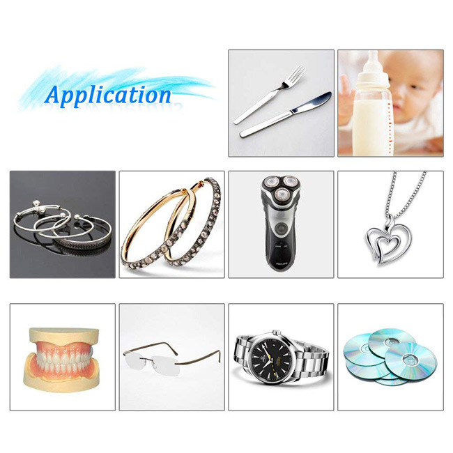 Portable 750ml 40kHz 35W Digital Ultrasonic Cleaner 5 Mins Timer