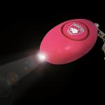 Black Pink Personal Security Alarms Smart Siren 40g Plastic 130DB Women Keychain
