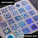 Heat Resistant 3d Holographic Stickers , Offset Printing Hologram Security