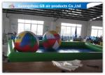 Green Inflatable Swimming Pool Toys , Inflatable Kiddie Pools With Colorful
