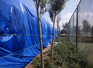 China 500gsm Pvc Coated Tarpaulin For Goods Yard Cover Rain Proof wholesale