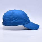 Blue Adjustable Snapback Nylon Webbing Metal Buckle Cotton Nylon Polyester Golf