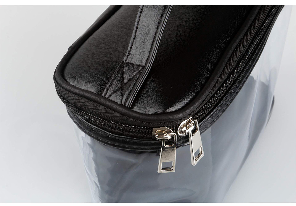 Water Resistant Portable PVC Transparent Toiletry Bag For Travel