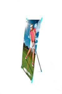 China Indoor Stable Graphic Banner Stand Lightweight Mini X Banner Easy Build wholesale