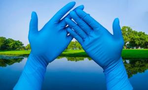 China Blue Examination Industrial Multi Use Disposable Powder Free Nitrile Gloves wholesale
