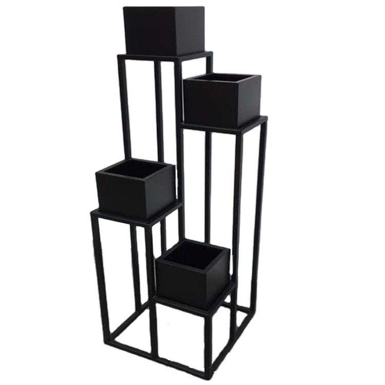Home decorations flower stands planter metal tiered flower pot rack