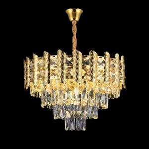 Wholesale Retractable Crystal Chandelier Ceiling Fan With Light And Remote