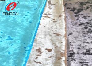 China Customize Crushed ice Polyester Spandex Velvet Fabric Knitting For Dress wholesale