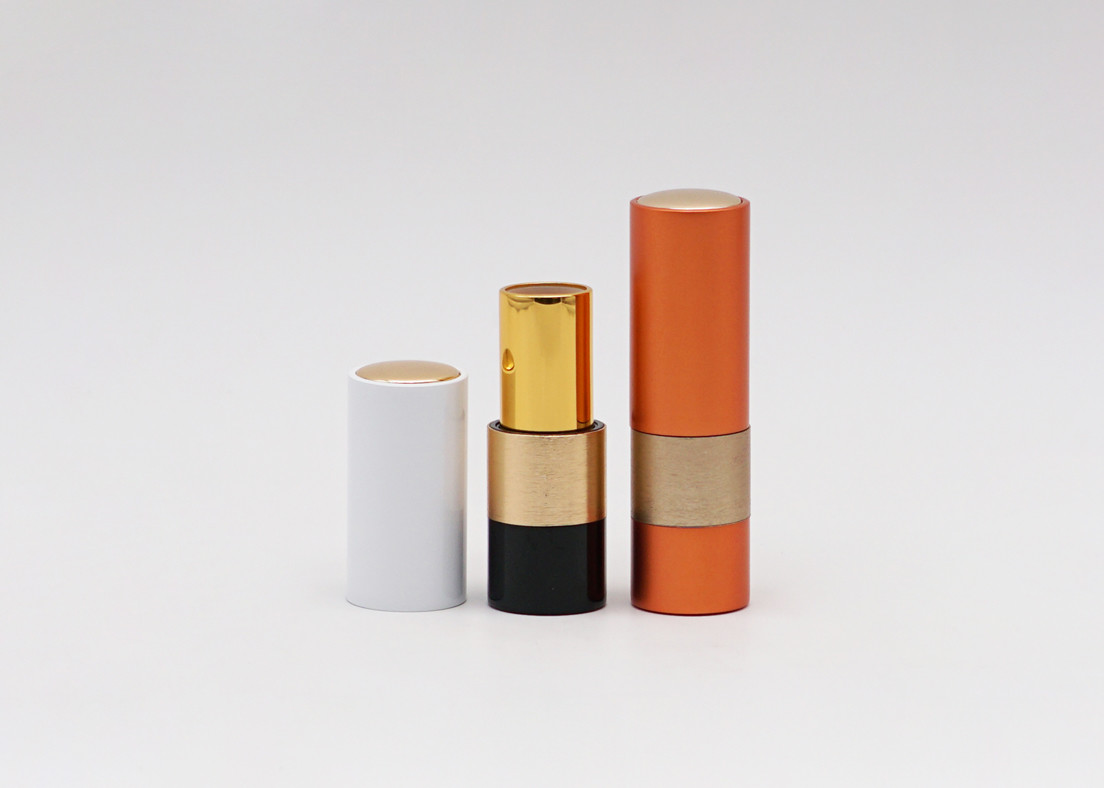 Magnet Empty Lipstick Tube Aluminum 3.5g Press Pop Cap
