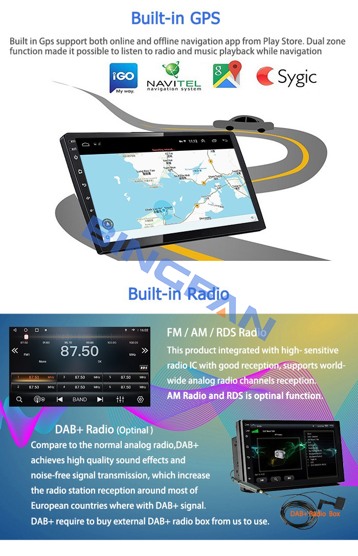 10" split screen 4G Octa Core Stereo GPS Navigation Android 10 car rear view monitor for 2014-2017 TOYOTA VIOS Yaris