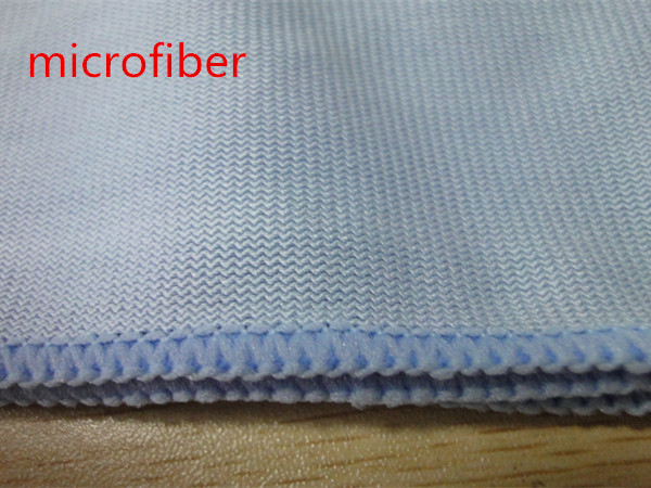 Lint free Microfiber Kitchen Towels 40 * 40cm , Light Blue Kitchen Cleaning