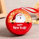 Custom logo branded item 2018 Christmas promotional gifts zipper closure tin