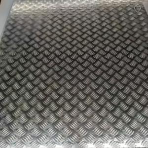 China JIS 1050 Aluminum Checkered Plate Tread Plate For Industry Construction W500mm wholesale
