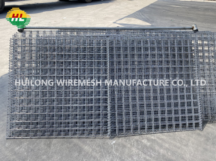Hot Dip Galvanized 0.61x0.61m Hesco Defensive Barriers Welded For Fortifications